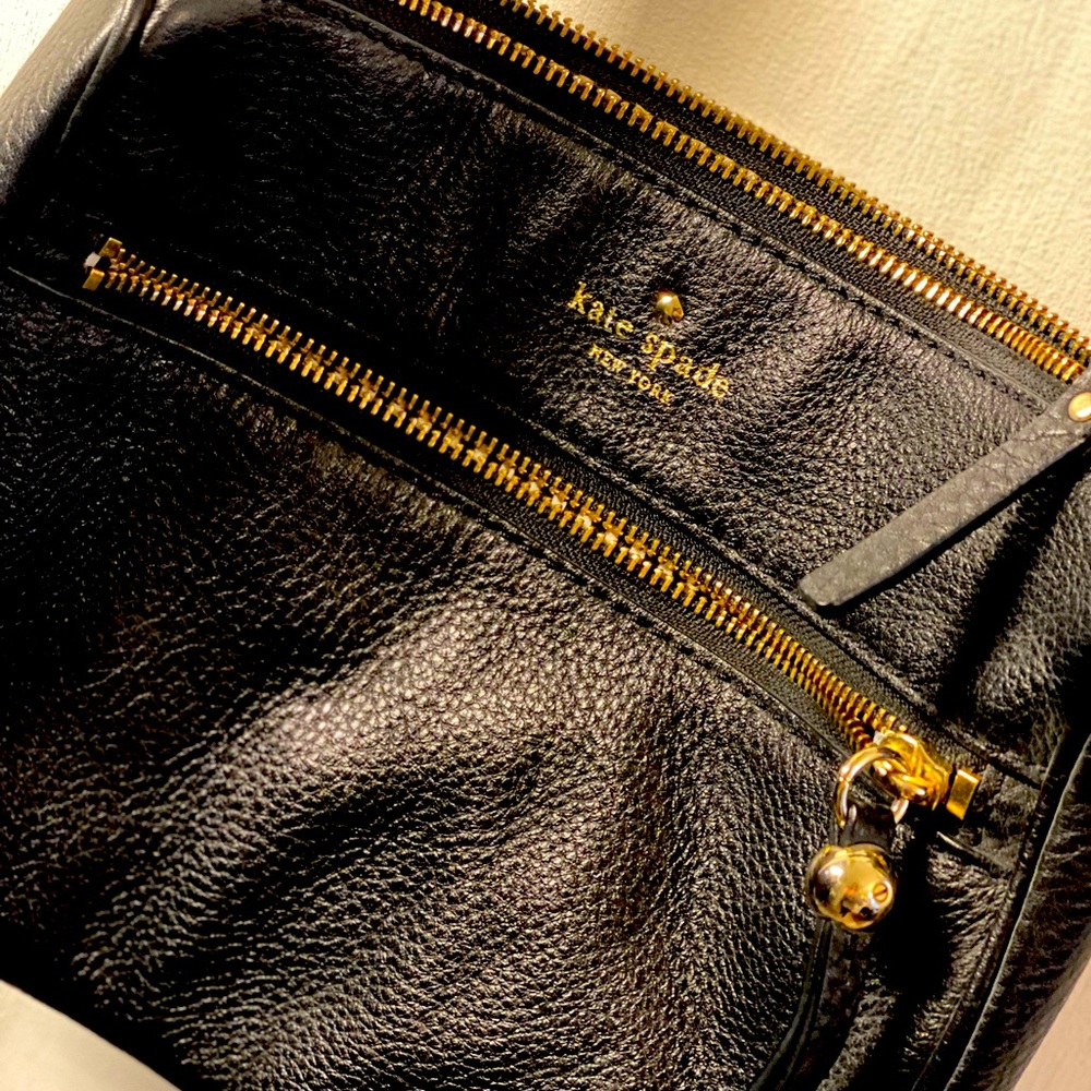 kate spade black leather crossbody